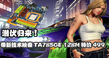 Ǳ! ¼ӳ̩TA785GE 128Mؼ499