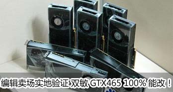༭ʵ֤ ˫GTX465 100%ܸģ