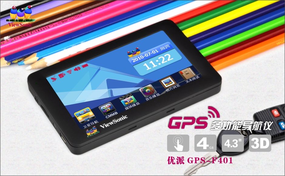 3D嵼 4.3ӢGPS-F401ͼ