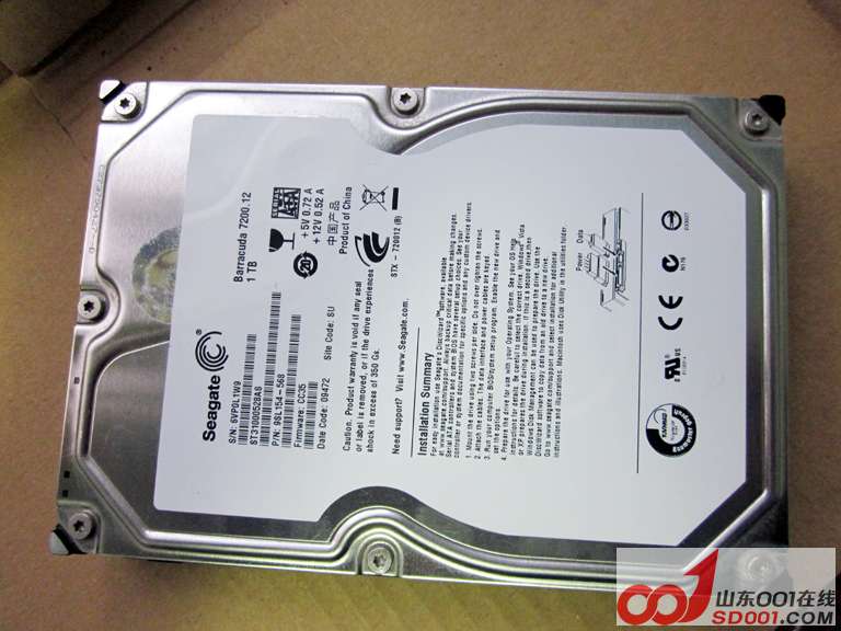 300元了,还没出保的希捷1t硬盘 型号st310005