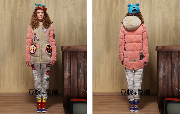 ��ѩع��ƴɫײɫ�����DG074�Ů�Ӻ����޷���