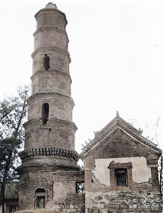 山东淄博老照片：1921年淄川的普照寺、龙兴寺和杨寨塔-10.jpg