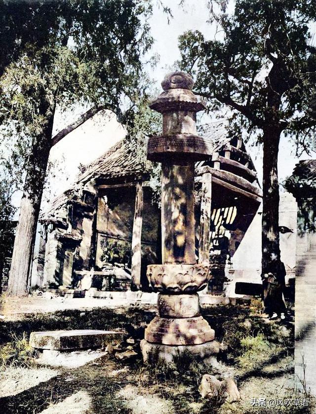 山东淄博老照片：1921年淄川的普照寺、龙兴寺和杨寨塔-8.jpg
