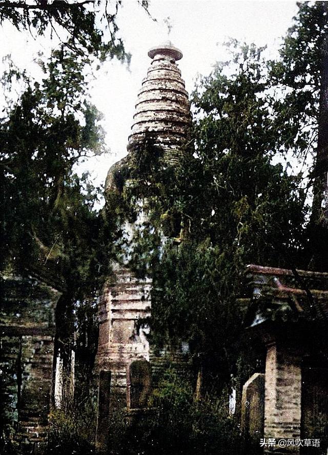 山东淄博老照片：1921年淄川的普照寺、龙兴寺和杨寨塔-11.jpg