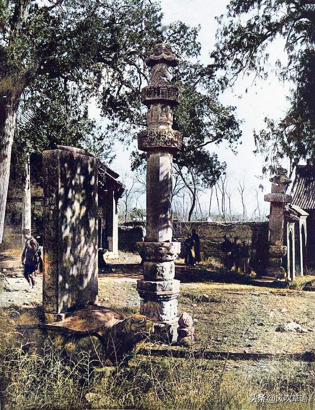 山东淄博老照片：1921年淄川的普照寺、龙兴寺和杨寨塔-7.jpg